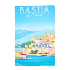Plaque métallique Bastia - Corse