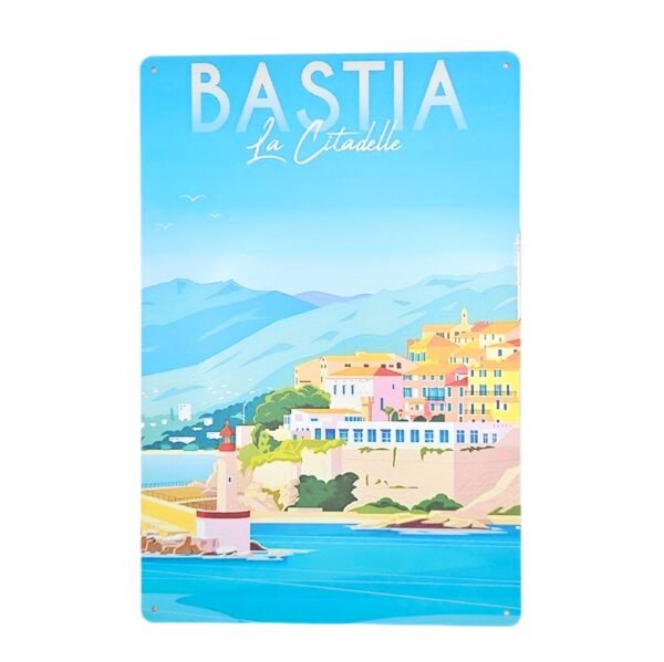 Plaque métallique Bastia - Corse