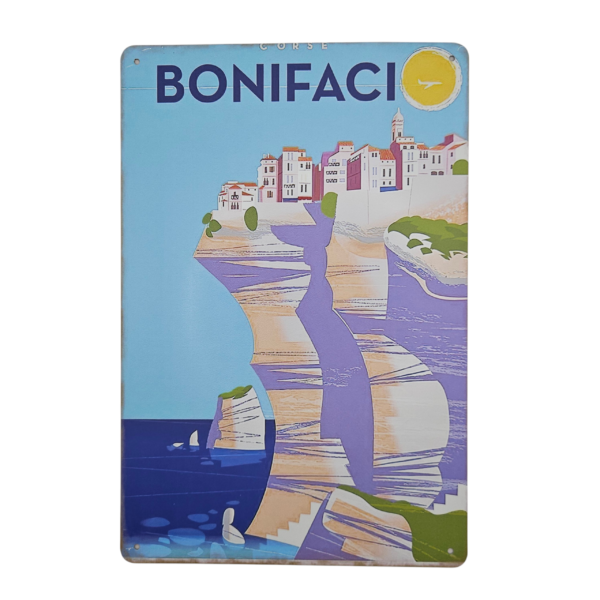 Plaque métallique Bonifacio - Corse