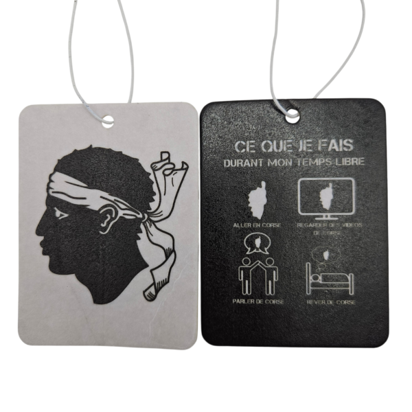 Désodorisant voiture double face senteur lavande