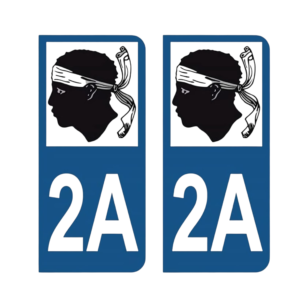 Paire d'autocollants moto 2A