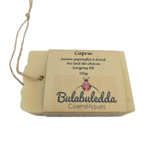 Savon solide au lait de chèvre frais de Corse saponifié à froid. Fabriqué en Corse. 100 gr