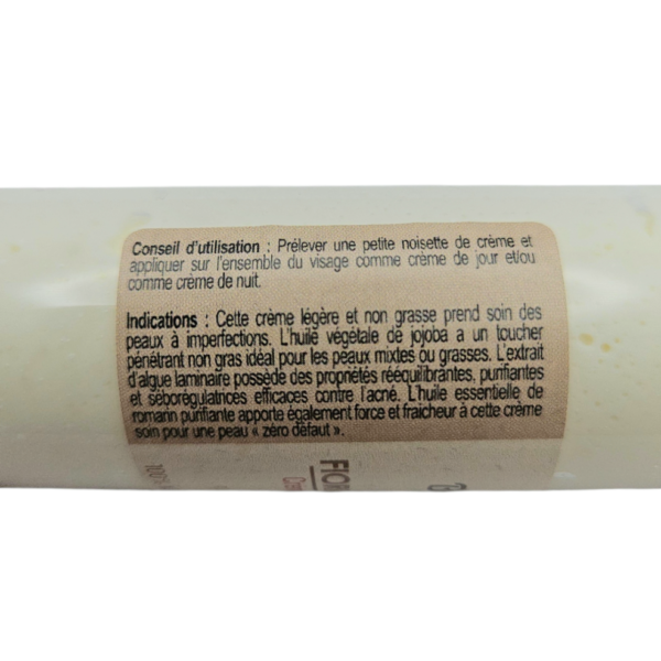 Fiori di ghjuventù, crème visage jour et nuit zéro défaut à l'hydrolat d'inule corse. Fabriquée en Corse.  50 ml