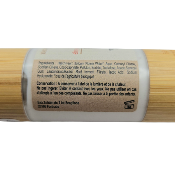 2026/03/1000104084.png Ghjuventù, crème lissante anti-âge à l'hydrolat d'immortelle corse. Fabriquée en Corse. 30 ml