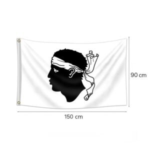Drapeau corse grand modèle