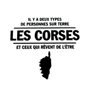 Autocollant message + Corse