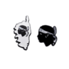 Lot de 2 pin's: Tête de Maure et Corse
