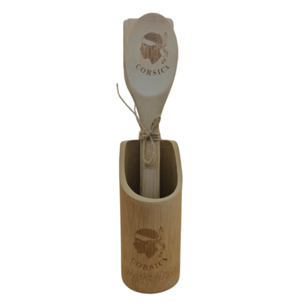 Ensemble de 3 ustensiles de cuisine Corsica et pot en bambou