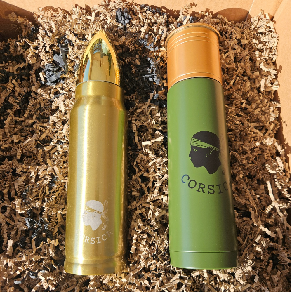 "Promo" Box Duo thermos corsica cartouche et balle dorée 45€ au lieu de 49.8€