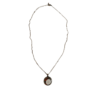 Pièce unique. Collier fait main. Véritable œil de Sainte-Lucie et corail corse.
Création artisanale corse.