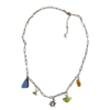 Pièce unique. Collier et bracelet fait main. Véritable œil de Sainte-Lucie et verres polis.
Création artisanale corse.